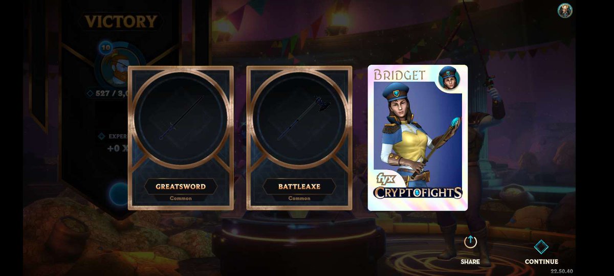 CryptoFights's tweet photo. #CFSGG Community Flex
from our Great Rare Hunt ⚔️ 

Bridget - a limited edition fighter skin 
» only obtainable in Arena for level 10 players

Discord Community Members NFT Loot Drop
#gaming #nftcommunity #mobilegame https://t.co/rpaUjNJlWA