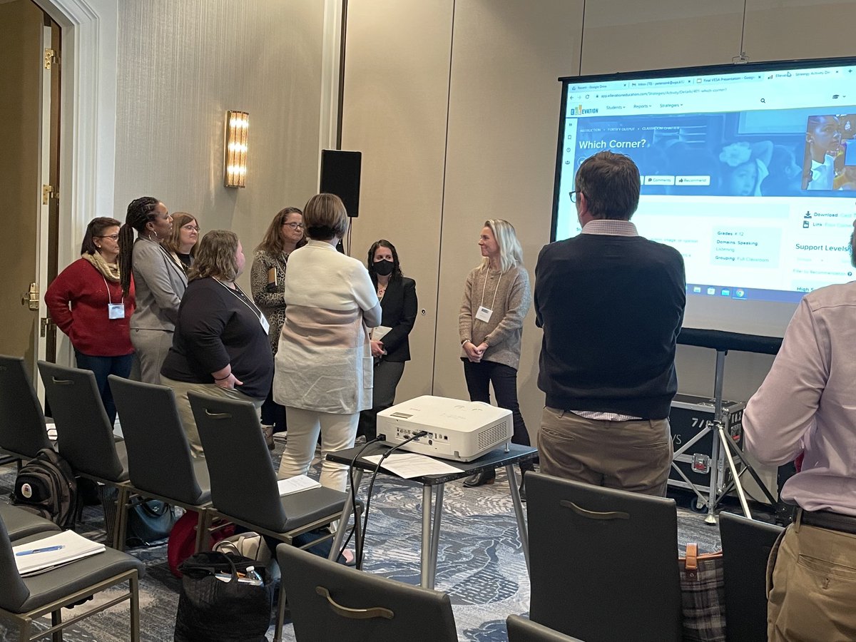 WPS EL and ELA Collaborating rockstars wowed their audience at our Virginia state VESA conference!  #VESA  #WPS teachers rock!