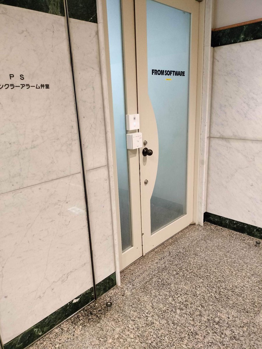 RKGvideo's tweet photo. Shout out to our amazing community member @FureyDylan who made the pilgrimage to From's Tokyo offices and left Miyazaki one of our t-shirts. https://t.co/K8kAEKuS4J