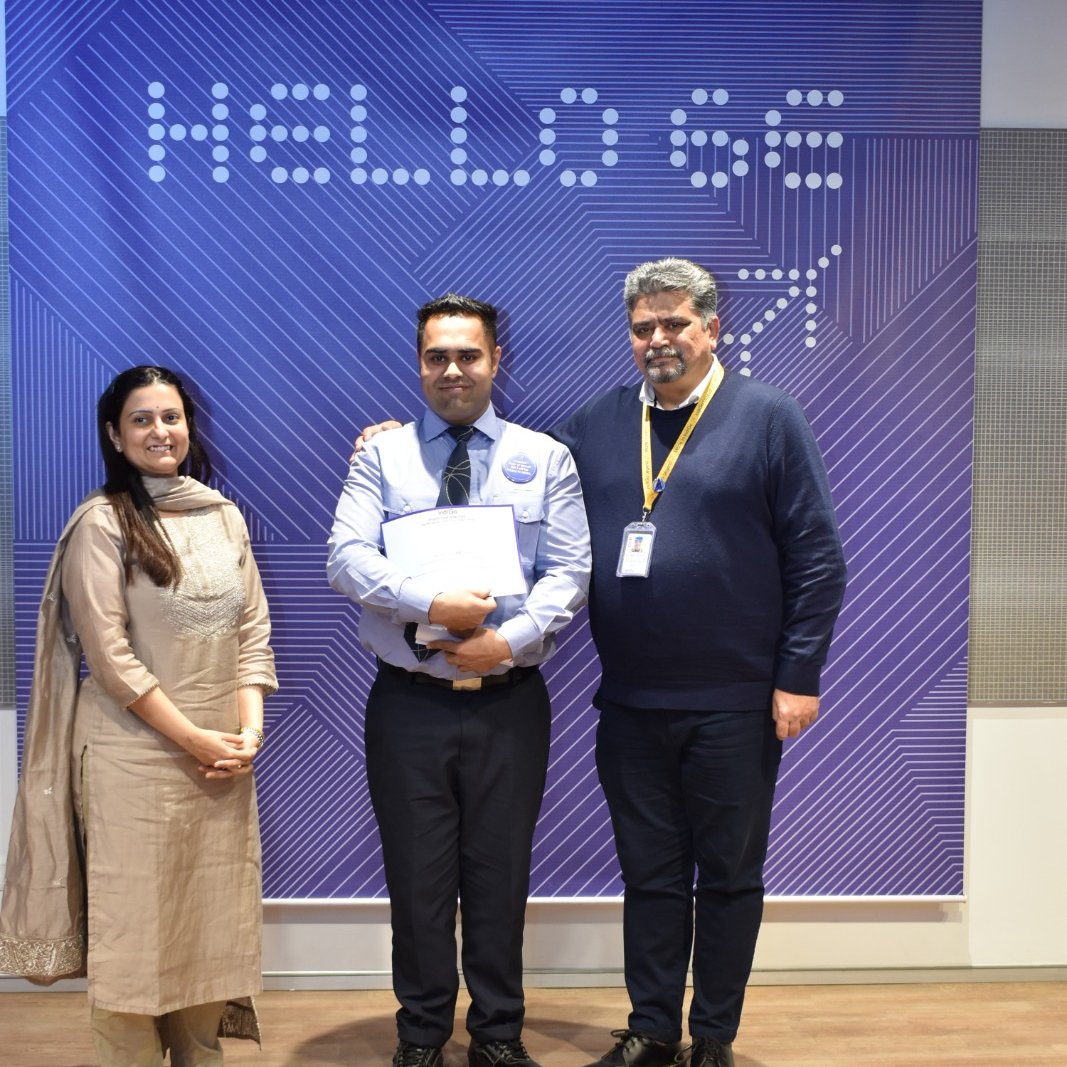IndiGo6E's tweet photo. Glimpses of a wonderful graduation at ifly for our airport operations team. Privileged to also have 5 speech hearing impaired colleagues as part of this group. #Graduation #Congratulations #DiversityAndInclusion #InclusiveWorkplace #goIndiGo https://t.co/F6ZqpeUz5J
