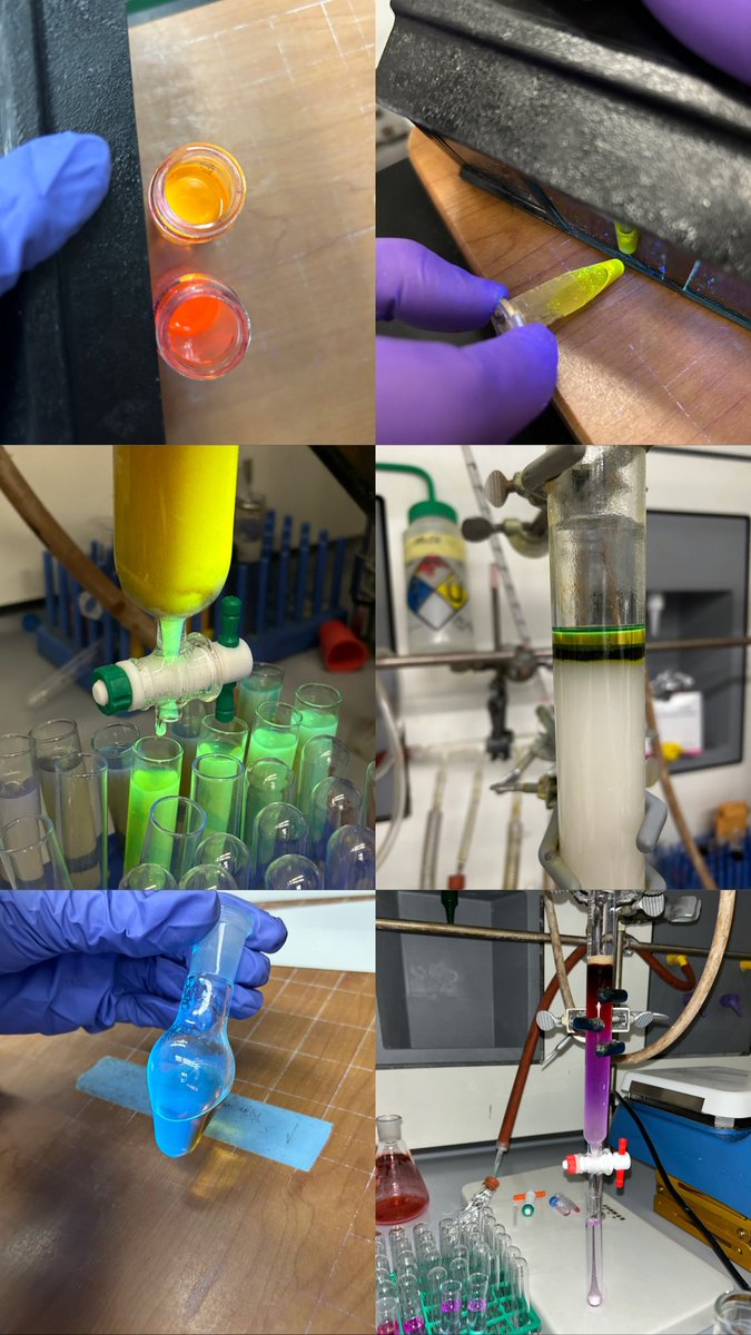 Beharry lab rainbow in celebration of #fluorescencefriday ! Just missing a dark red but something tells me we might have one soon 🤫🧪