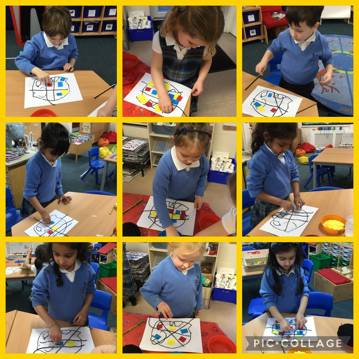 This week the Reception children have been learning about the Dutch abstract artist, Piet Mondrian. We have been creating our own patchwork elephants using Mondrian’s style of primary colours and lines. #Pietmondrian #artlessons @EYChatsworthSch @HighfieldPrep
