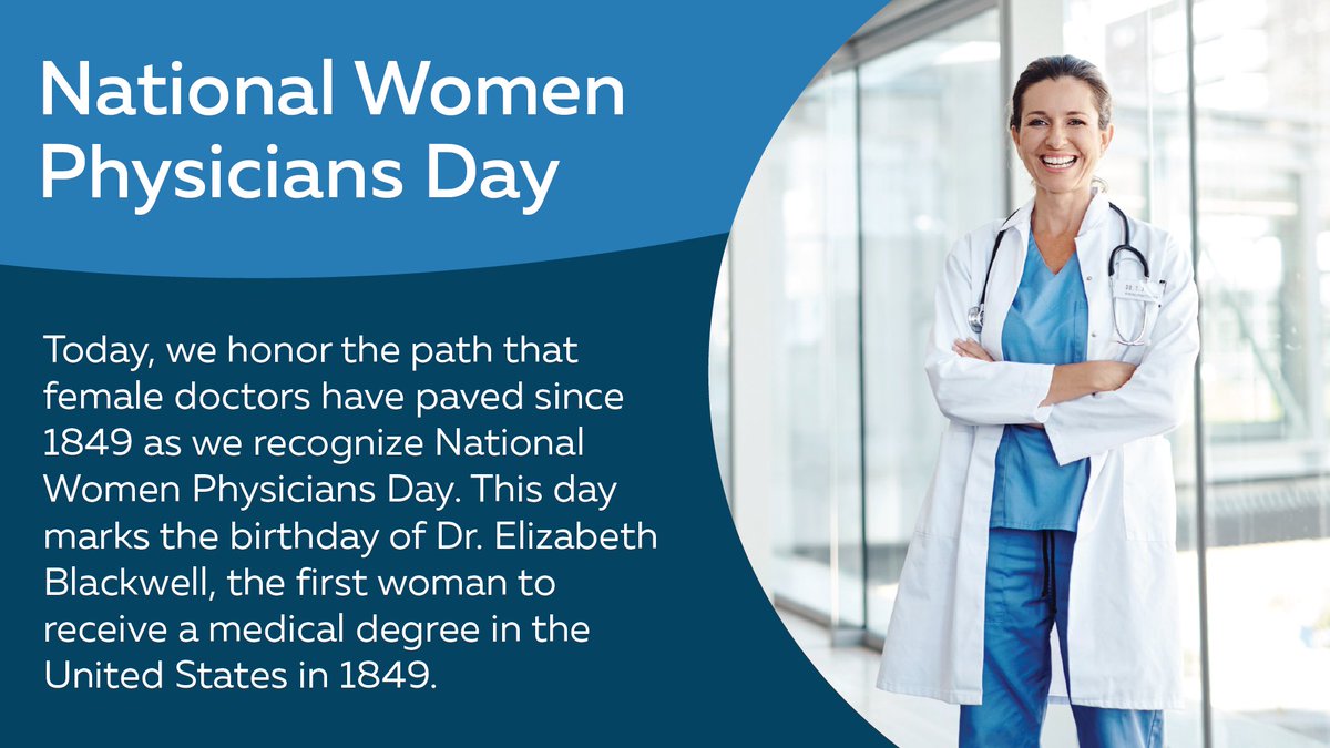 UNC Health (@unc_health_care) on Twitter photo UNC Health recognizes National Women Physicians Day.
Today marks the birthday of Dr. Elizabeth Blackwell, the first woman to receive a medical degree in the U.S. in 1849. #healthcare #NWPD UNC Health recognizes National Women Physicians Day.
Today marks the birthday of Dr. Elizabeth Blackwell, the first woman to receive a medical degree in the U.S. in 1849. #healthcare #NWPD