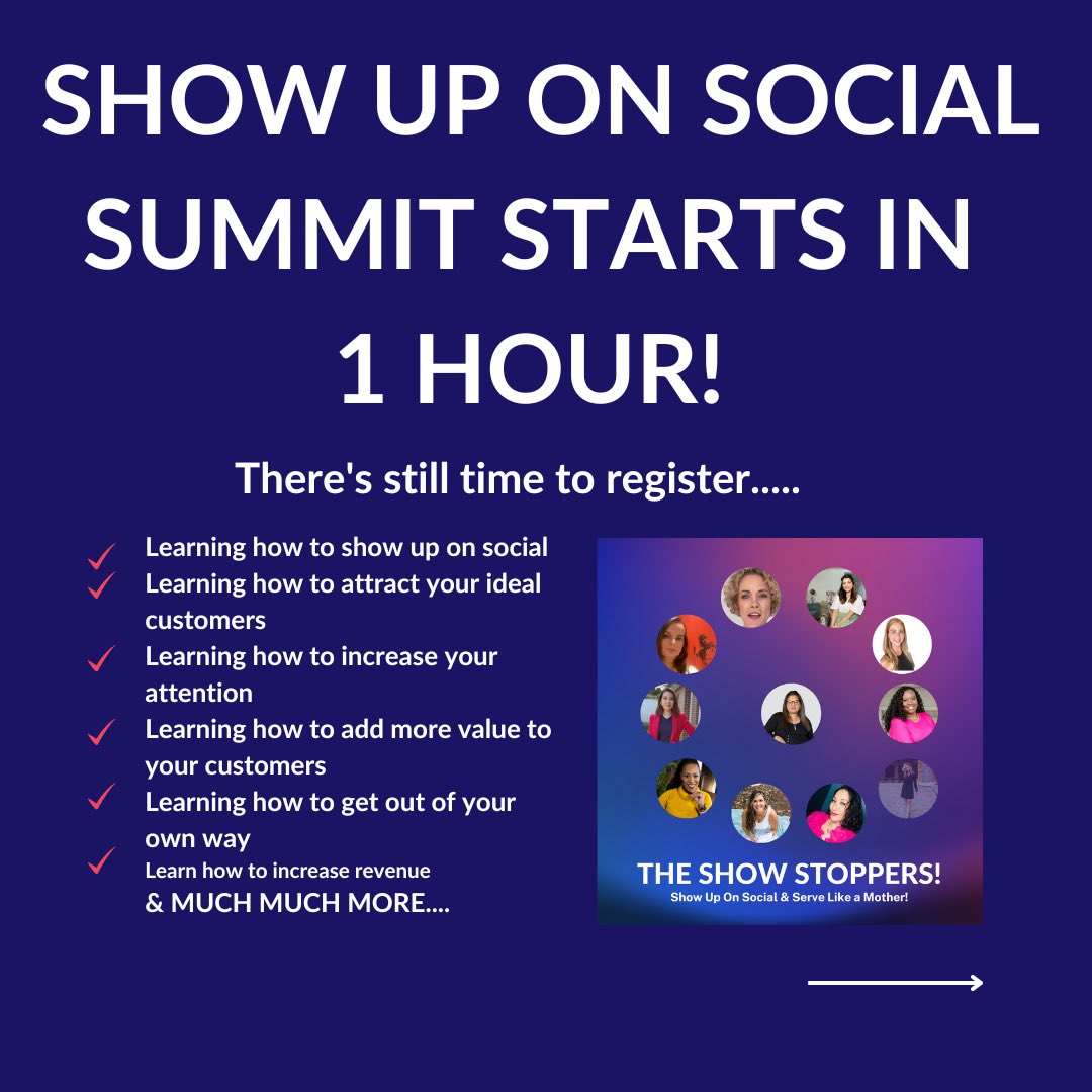 In 30 min, the Summit begins!  Get your free ticket now

#strongwoman #WomenSupportingWomen #womenempowerment #womencoaches