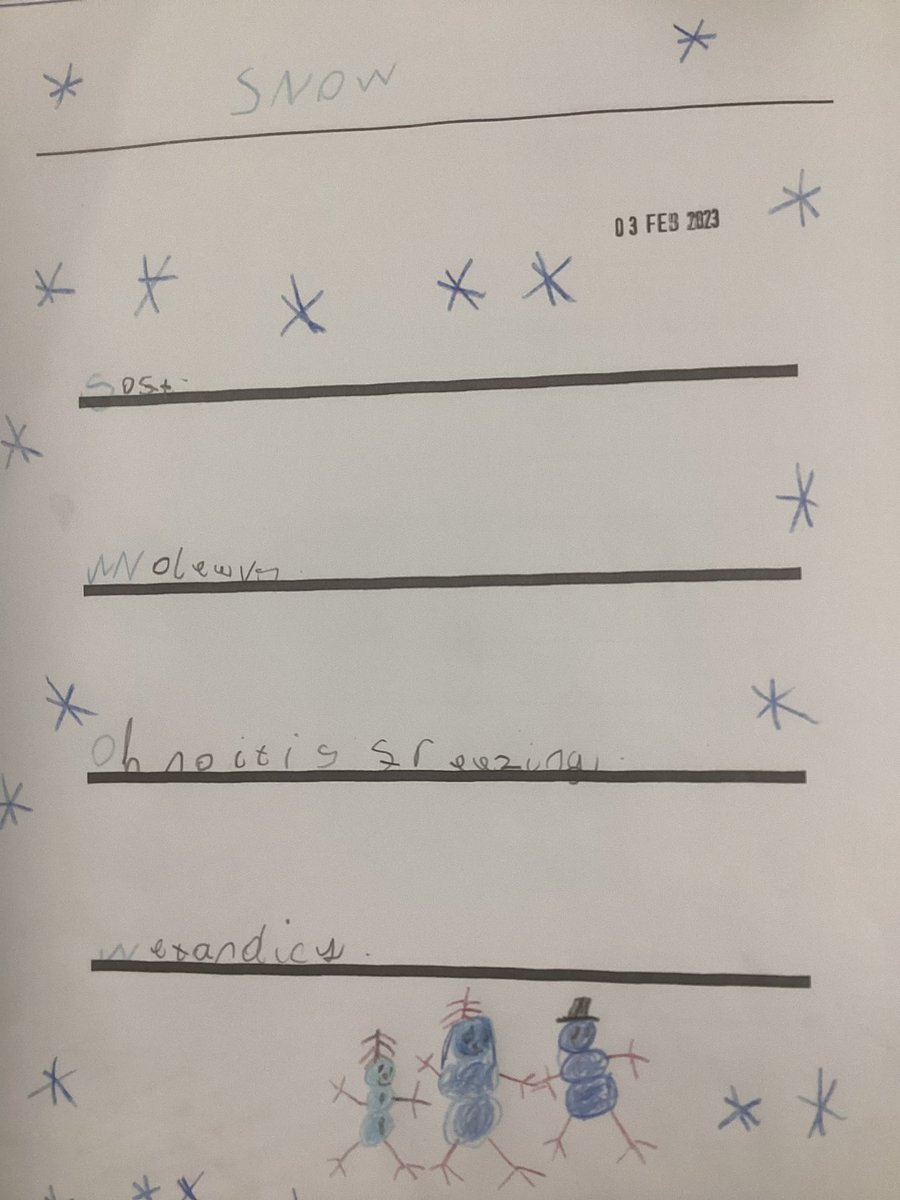 badgers_Y1Y2Stl's tweet image. Here are some examples of the lovely acrostic poems made by Year 1.  Enjoy ☺️❄️🌨☃️