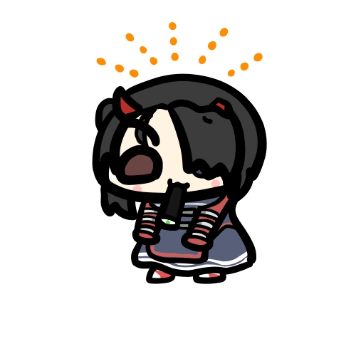 恵方巻を食べるハズレ・トロールさんのイラストです#ハズレの肖像 