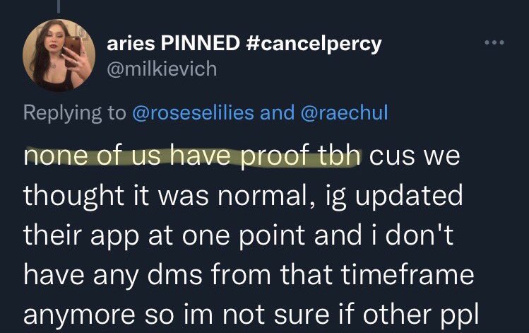 hexxgurll's tweet photo. @iimpercenator @BieberGanggg @wednesdayaddams Admitting to not having proof. Try again 🤡 https://t.co/GhXhbpPUW9