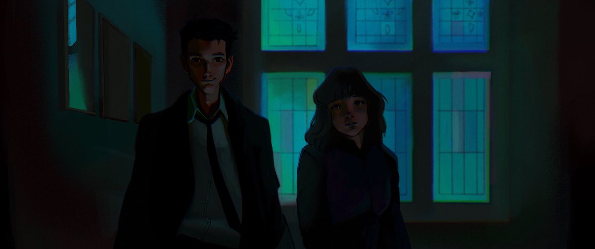 cherrysvish's tweet photo. Lucy and #Lockwood screenshot redraw ! 
I’m gonna hype new #LockwoodandCo series till I die. Seriously, you should watch it because it is reeeeaallyyy good adaptation which warms my heart 🖤 
#locklyle #lucyCarlyle https://t.co/kTCO4Q2mCT