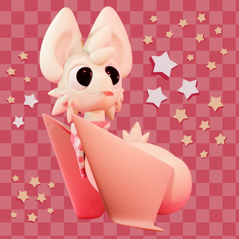 💕 WIP redesign, I like this head shape more + I made him more fluffy
I'm still very grateful for all the art I've received before the redesign <333