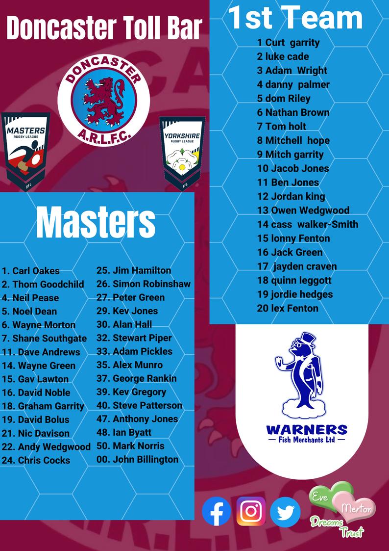 The squads are out for tomorrow's big game between the experience and the brawn! Who will come out on top in both the rugby and the activities that follow? Come along from 12:00 tomorrow to find out! 💙💜🏉

👴🏻v👶

#Raisingthebar