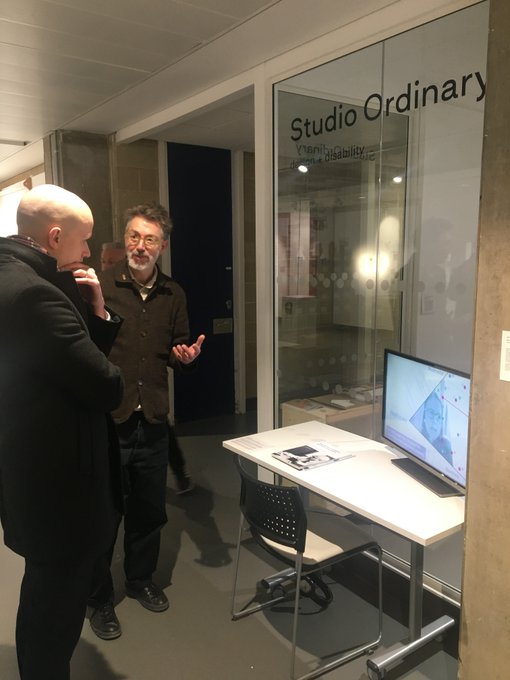 DJCAD's tweet image. Great to be able to welcome @StephenFlynnSNP to visit and explore our Research Expo, currently taking place in the Matthew Building. 

Stephen is pictured in discussion with @grahampullin.