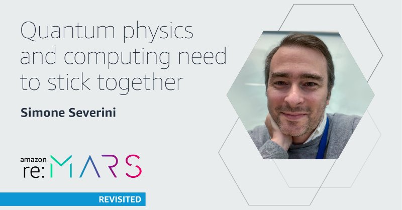 AmazonScience's tweet photo. Discover misconceptions about quantum computing, the importance of the scientific perspective in quantum technology, and how physics and computer science influence each other. #reMARS #QuantumComputing
