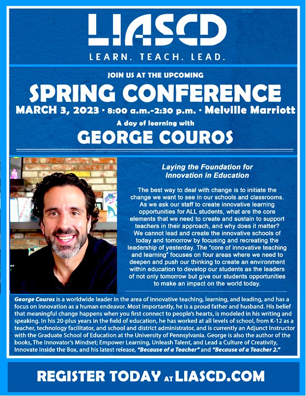 Come join us! Register here liascd.com/events-1/liasc… #LIASCD <a href="/gcouros/">George Couros</a>