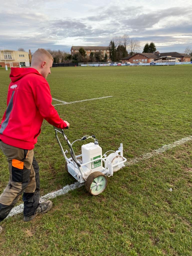 MitchBailey38's tweet photo. Great productive few days this week, been a right mix of machinery this week using @DennisMowers Brush cassette’s and @PitchmarkLtd line marker with a bit of #toroprocore in between! #Tigersfamily #groundsman https://t.co/ZcACcqUvms