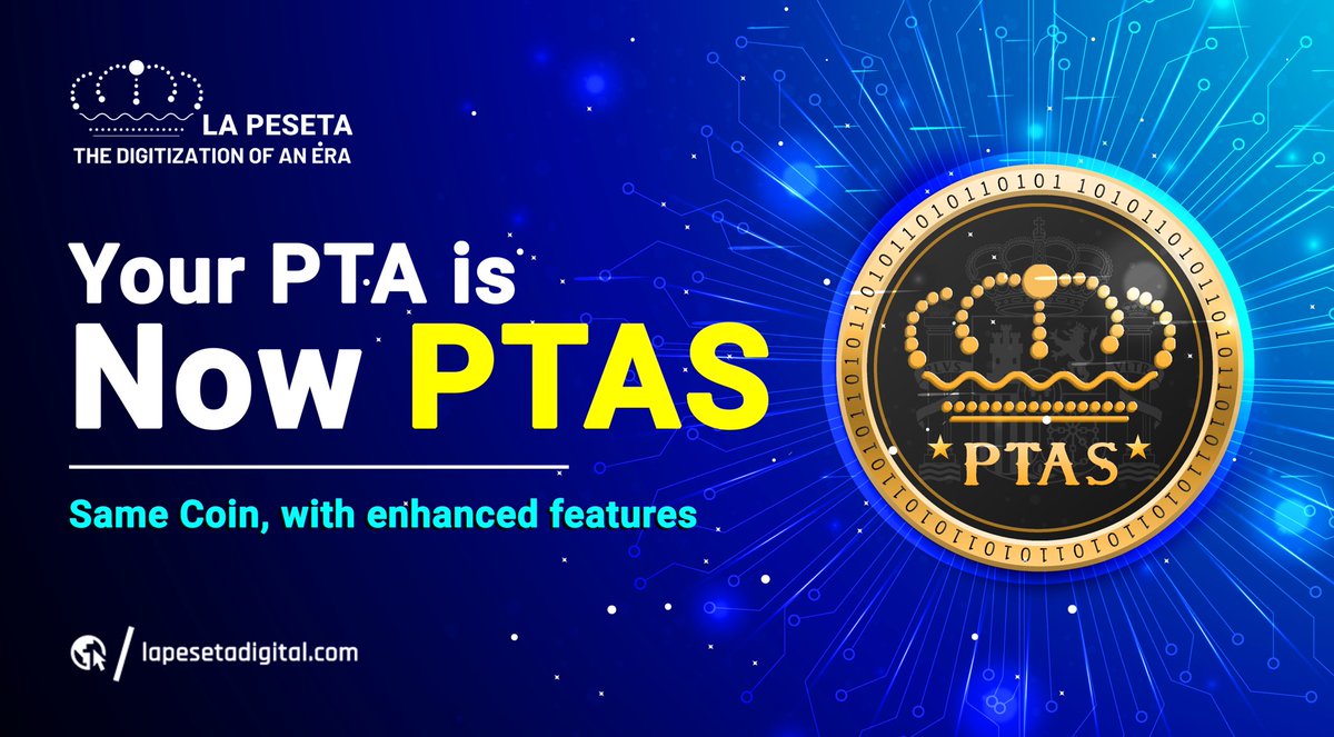 LaPesetaPTAS's tweet photo. 🚀 Introducing La Peseta PTAS 💎 
The future of crypto is here! 🔥 Innovative features, $ rewards, auto-liquidity, max supply 47M PTAS. Join the revolution! 🔗 https://t.co/ujFiNnmQYv
#LaPesetaPTAS #CryptoFuture #Rewards #AutoLiquidity https://t.co/Tsitp7JKVz