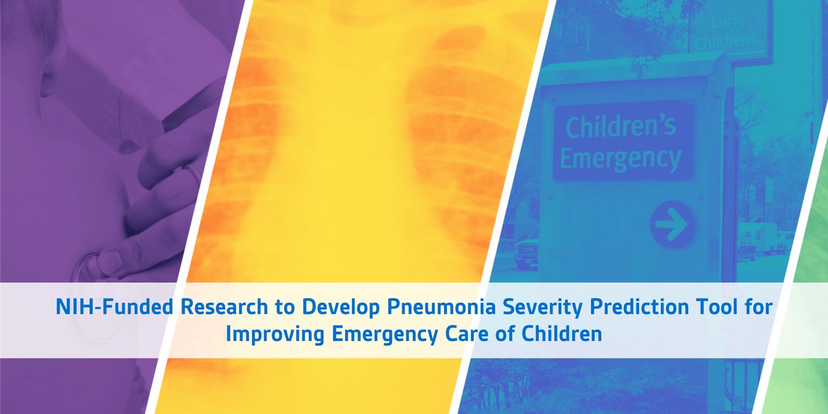 Dr. Todd Florin @toddflorin1 has been awarded a $5.8M research grant from @nih_nhlbi to develop a #pneumonia severity prediction tool to improve emergency care of children. @luriechildrens @LuriePEM @NUFeinbergMed    luriechildrens.org/en/news-storie… #research #pediatricresearch