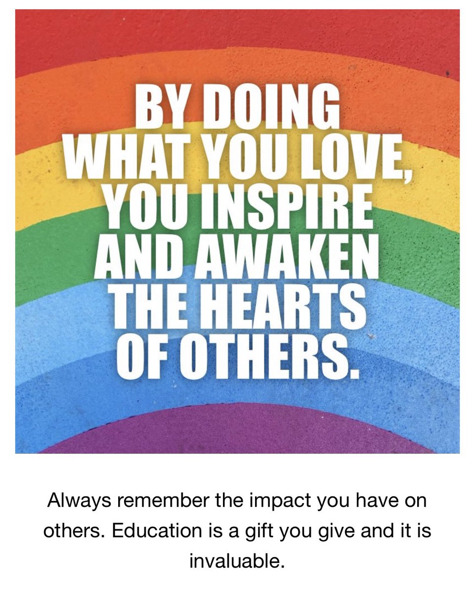 Do what you ❤️ &amp; remember the impact you have on others! 📚✏️🚌