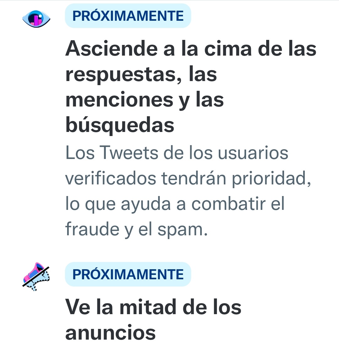 ElisabethMarM's tweet image. Bueno....ya tenemos aquí el Twitter Blue, pagas 11 euros al mes y puedes editar un tuit hasta 5 veces en un plazo de 30 minutos,ves la mitad de anuncios,puedes poner videos en 1080p,imágenes del perfil NFT.... 

Osea ponte el ✔️ azul y a pagar ....!!!🤑🤑🤑

#TwitterBlue #Págame