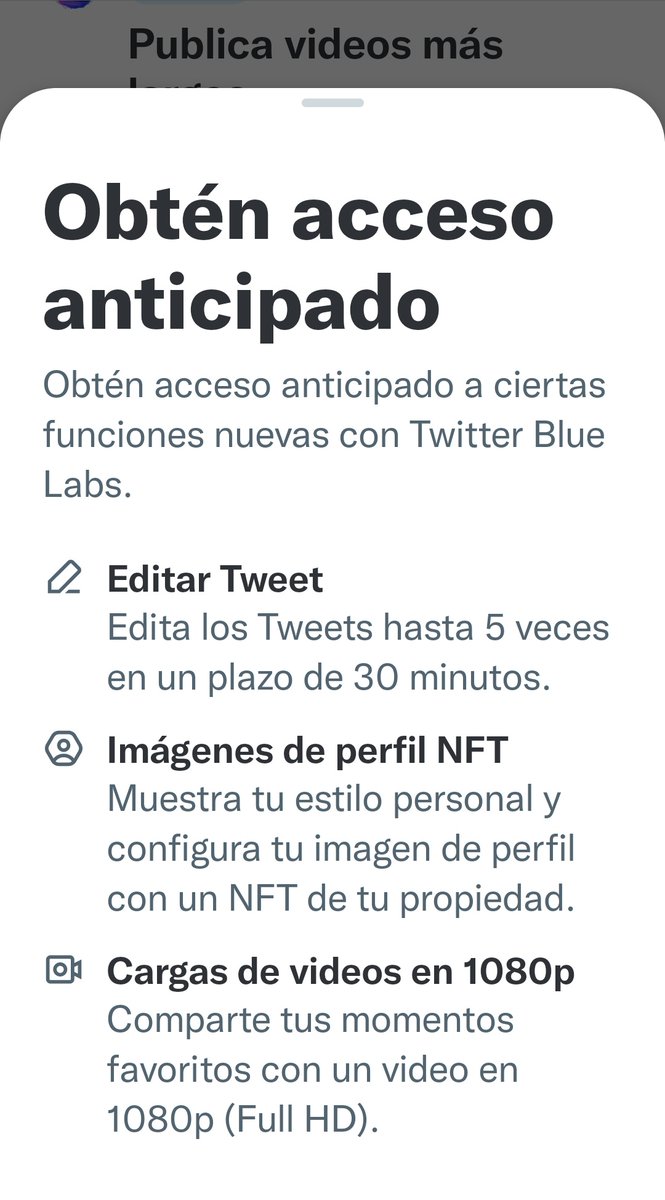 ElisabethMarM's tweet image. Bueno....ya tenemos aquí el Twitter Blue, pagas 11 euros al mes y puedes editar un tuit hasta 5 veces en un plazo de 30 minutos,ves la mitad de anuncios,puedes poner videos en 1080p,imágenes del perfil NFT.... 

Osea ponte el ✔️ azul y a pagar ....!!!🤑🤑🤑

#TwitterBlue #Págame