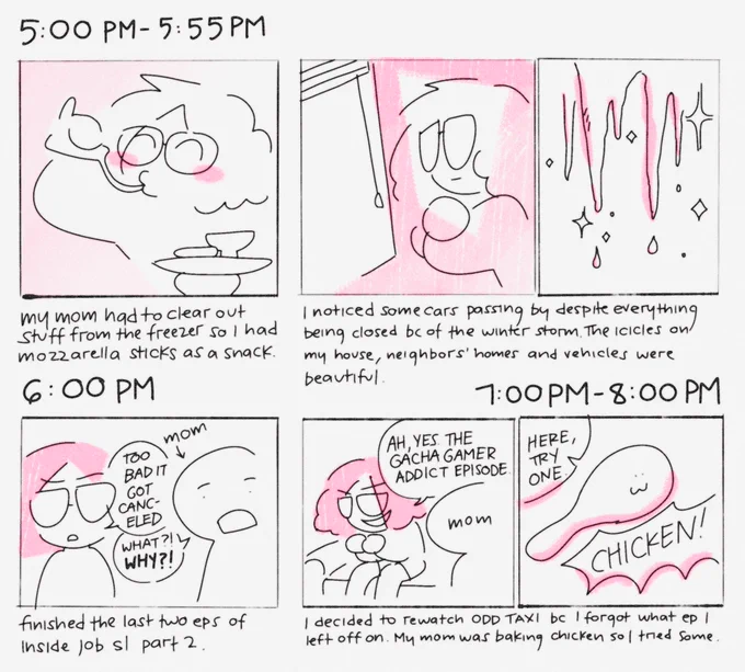 my ipad was at 4% by the time 6pm hit #hourlycomicday 