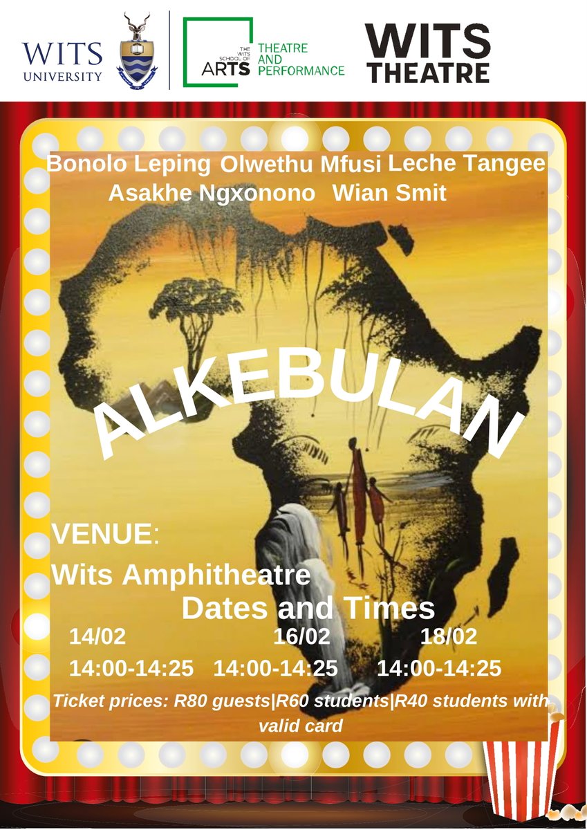 wsoaTAP's tweet photo. The infamous O-Week theatre festival is back! Join us at the Wits Theatre Complex from 13 – 18 February and be dazzled by drama, comedy, physical theatre and so much more! Tickets are discounted for staff and students at R60 each per show. Check out: https://t.co/onvAfhwqqk https://t.co/Fe7St2rRjU
