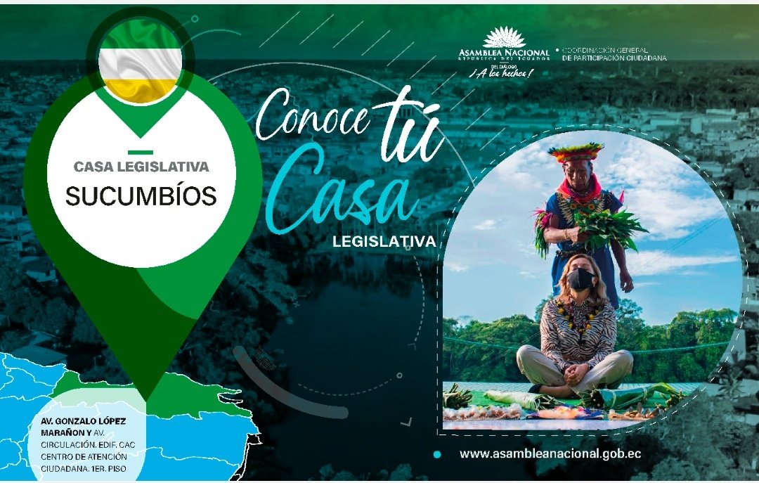 VSaquicelaE's tweet photo. La Asamblea #DelDiálogoAlosHechos presente en las 24 provincias del🇪🇨.

En @CANGalapagos, @CANMoronaS, @CANSucumbios, @CANCarchi, hay una Casa Legislativa, para que la ciudadanía conozca más sobre las leyes y proyectos que se legislan en el Parlamento. 

#AsambleaEnTerritorio🇪🇨. https://t.co/QVeDpsLWt7