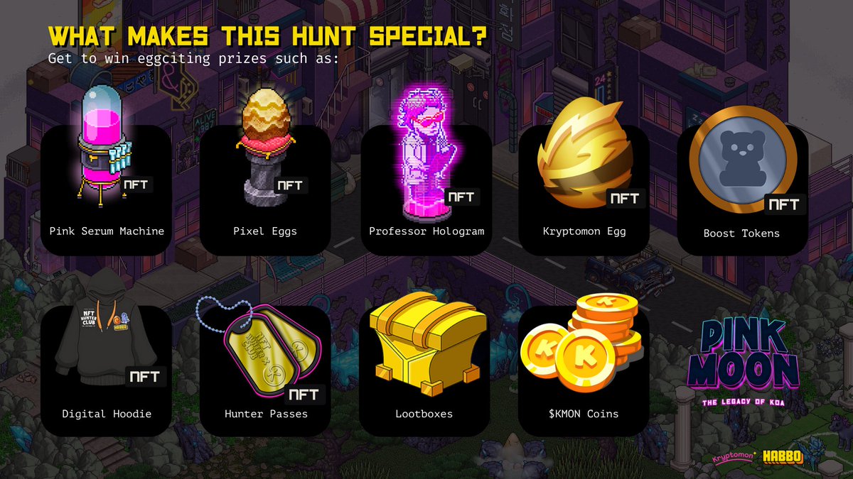 KryptomonTeam's tweet photo. From the Kryptomon #NFTs to a @HabboNFT -inspired hologram version of Dr. Koa, this upcoming #PinkMoonEvent is packed with exclusive drops! 👾
Secure your free spot at:
👉 https://t.co/2k1kLvqHfg  

#KryptomonxHabbo | #Kryptomon | #Habbo https://t.co/FNxGlTYdvf