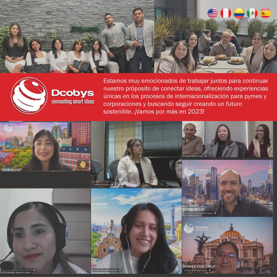 ¡La estrategia de Dcobys para el 2023 está lista! Proyectamos aumentar nuestra presencia en nuevos mercados, mejorar nuestros servicios y acelerar proyectos para nuestros clientes. #Dcobys #Expansión #Estrategia2023