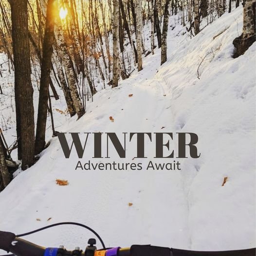 One more big request...if you need to push your bike up a hill or two- please walk to the side, off of the trail, to avoid chewing up the groomed trail surface. Thanks and happy riding!!