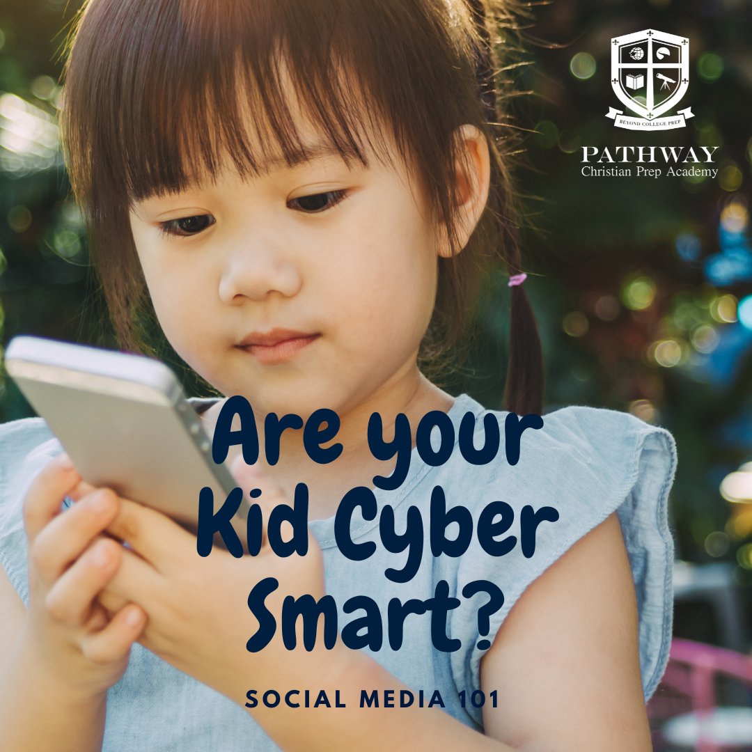 Are Your Kids Cyber Smart? Read about social media safety for kids here: pathwaychristian.org/blog/are-your-… #cybersafety #internetsafetyweek #screentime #tiktokgeneration #discordapp #instagram #youtube #facebook #distancelearning #zoomclasses #christianschool #homeschool #teched #elearning