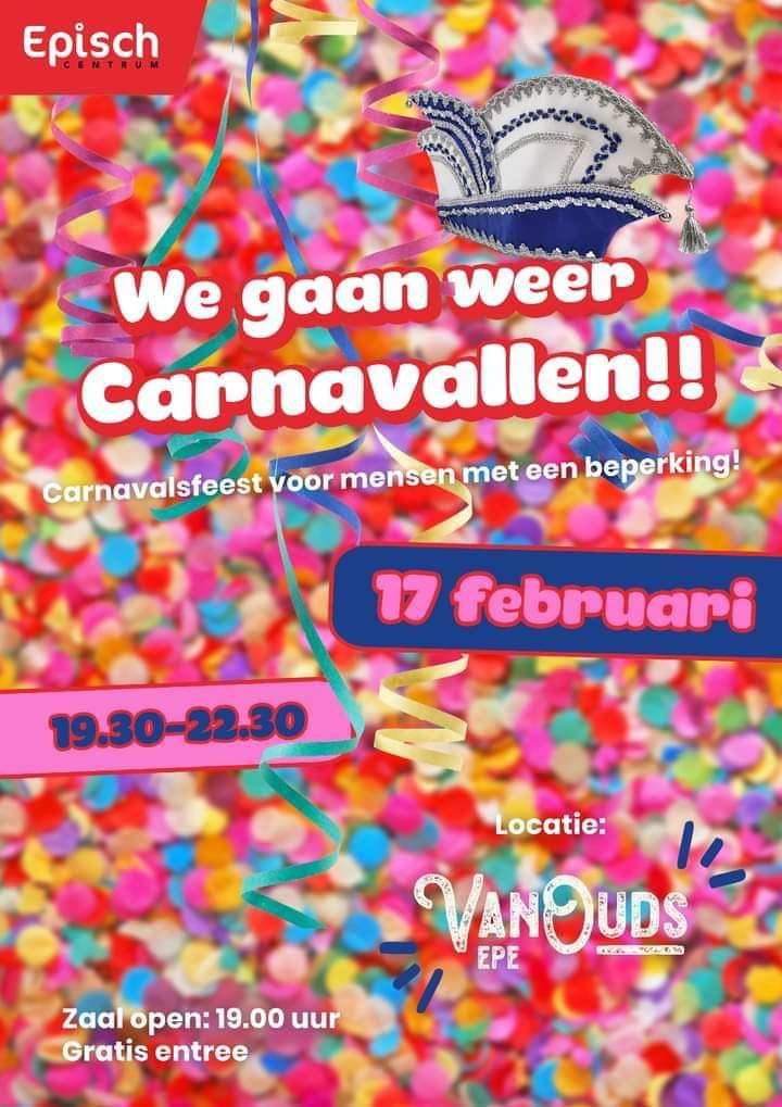 JanLoogman's tweet photo. CV " de DARPSPOMPERS" zijn er weer klaar voor. Het is weer tijd voor een super carnavalsavond voor mensen met een beperking. https://t.co/PiUKgCBMSb