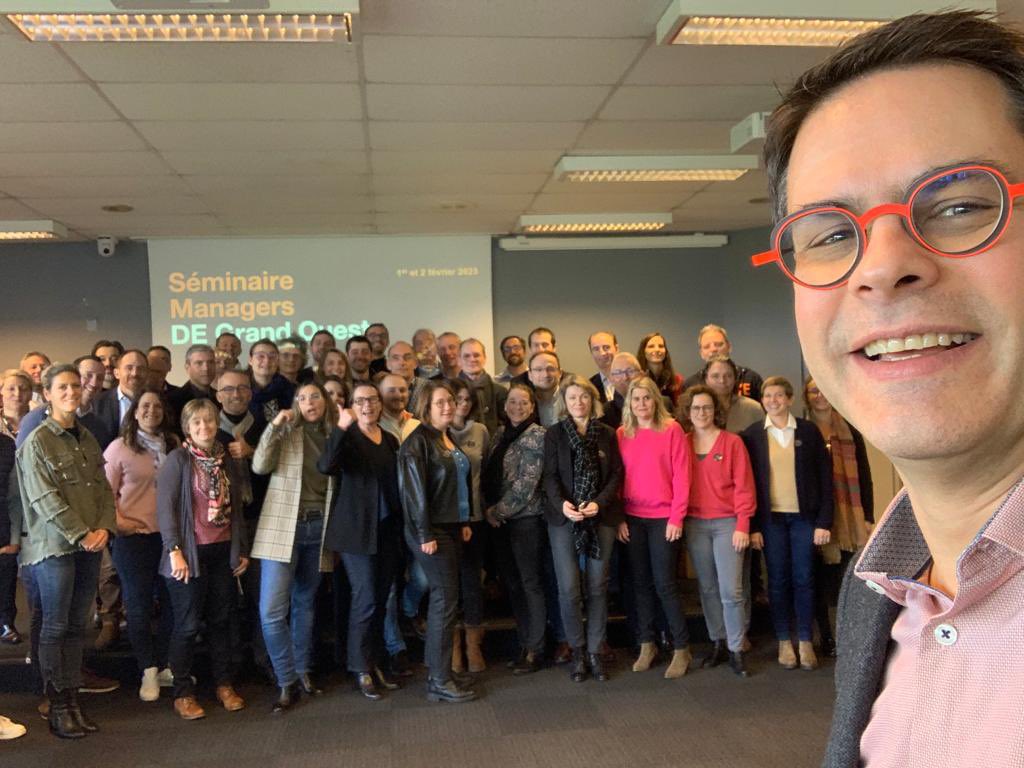 Engagement, esprit d'équipe, audace, pour nos clients et nos collaborateurs 🚀
L’équipe managériale de la Direction Entreprises Grand Ouest est prête pour 2023, avec énergie et envie ! Tous ensemble pour nos prochaines étapes 👍🏻