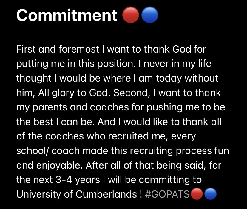 1luhb1's tweet photo. Committed ! #GOPATS🔵🔴 @josh_owensby @CoachHouse_UC @connorboynton9 @CoachKi33UC https://t.co/PuglIEpbiD