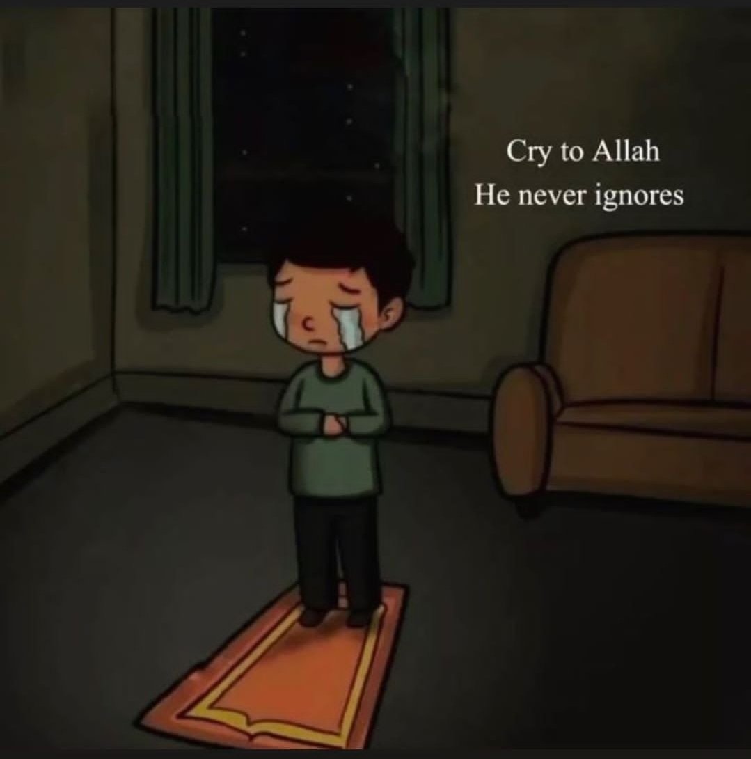 islamicfreedom's tweet photo. Cry to Allah, he never ignores. https://t.co/GFs3sjKbMD
