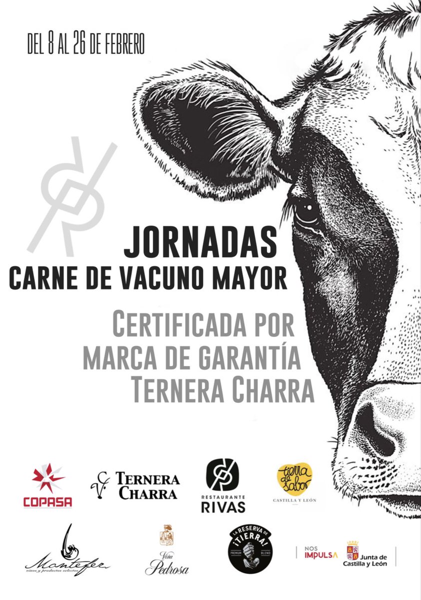 Os presentamos las JORNADAS Carne de #VacunoMayor de #TerneraCharra 🥩

<a href="/RRVDT/">Restaurante Rivas</a> tiene preparados unos platos increíbles que no te dejaran indiferente.🍽
#LaMejorCocina + #ElMejorProducto