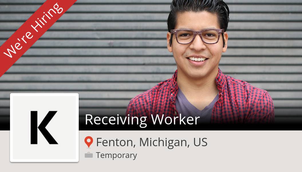 DFWrecruiter's tweet photo. #KellyServices is hiring a #Receiving #Worker in #Fenton, apply now! #job https://t.co/hakxraqIlq https://t.co/4DkiFWb05M