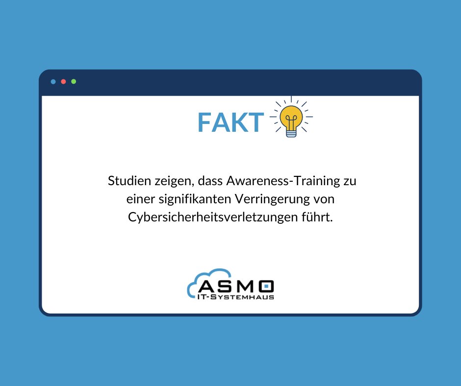 Lernen ist der erste Schritt zur #Sicherheit! 📚👨💻 Stärken Sie Ihr Wissen über Cybersicherheit durch Sensibilisierungstraining und werden Sie zum Experten für Online-Sicherheit. Investieren Sie in Ihre Zukunft und schützen Sie sich und Ihre #Daten vor potenziellen Bedrohungen.