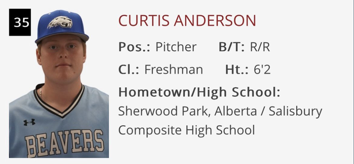 Shoutout to SAL Alumni, Curtis Anderson who is crushing it at D1 Pratt Community College in Kansas 🤘 <a href="/SalComp/">Salisbury Composite</a> <a href="/eips/">Elk Island Public Schools</a> #SabreNation🔴⚫️⚔️
