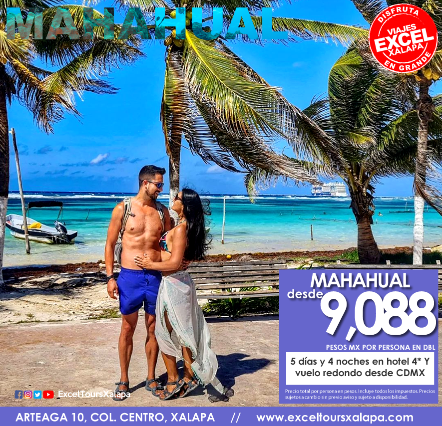 ExcelToursXal's tweet photo. Para todo mal MAHAHUAL 🤞
Para todo bien TAMBIÉN 😍
¡Acompáñanos a ese pueblito costero de Quintana Roo que pocos conocen! 🇲🇽
Salidas diarias, +INFO: https://t.co/Z2EGBmVd5J
#Viajes #Mahahual #Xalapa #Veracruz #Coatepec #ExcelTours #SemanaSanta https://t.co/10r3No1wID