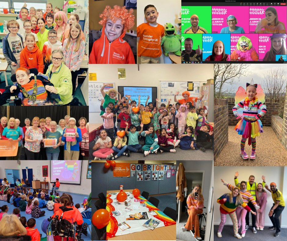 MDUK_News's tweet photo. Thank you to everyone who joined us for #GoBright so far! You have brightened the day with your amazing colours and at the same time have shown the world just how much #MusclesMatter. Thank you for helping us keep our brightest minds searching for treatments and cures! https://t.co/cMkXbiO8FT