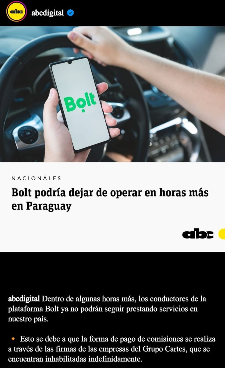 facilitagol's tweet photo. En este momento Bolt esta paralizado, la razón? Había sido HC tenia metida las manos ahí también y como EE.UU sancionará a todas las empresas extranjeras que estén ligadas a HC pues Bolt no es la excepción, de a poco nos vamos al carajo y todo por defender a un mafioso https://t.co/WBEKqIc627