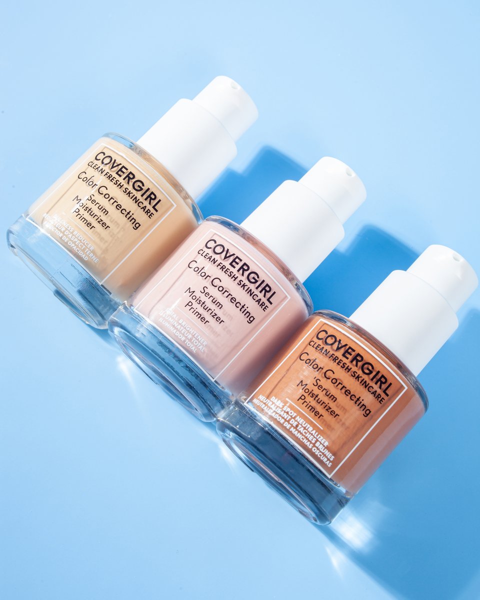 Influenster's tweet photo. Kiss stressed skin goodbye with the new #CleanFresh Color Correcting Serum from @COVERGIRL. 🌱 This all-in-one serum, moisturizer, and primer uses clean ingredients to instantly color-correct and strengthen skin’s natural moisture barrier. 💧
https://t.co/9DuBioiycC https://t.co/D5i20nusG6