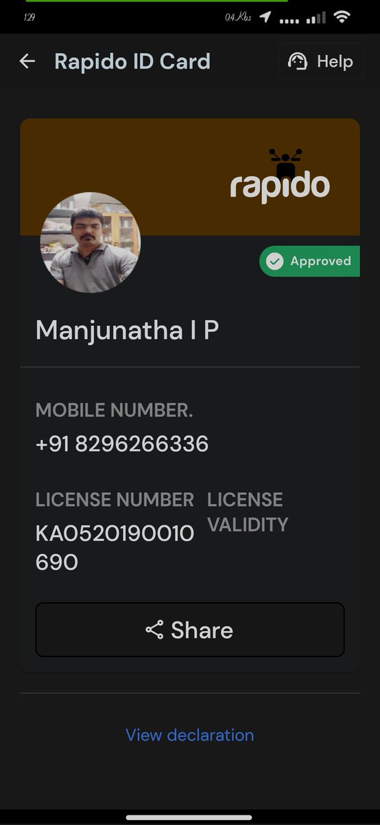 manjunthn318's tweet photo. @rapidobikeapp  i sent mail also no reply from Rapido https://t.co/WDrh90oQ59