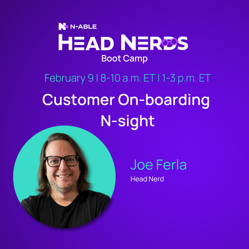headnerdjoe's tweet photo. So many Boot Camps and so little time!  @ncentral_nerd and I are leading Operational Efficiency on the 8th and I have N-Sight Customer Onboarding on the 9th!
https://t.co/6hdkAWKe3l

#Nable #Nerds https://t.co/oJQSqp9Pz5