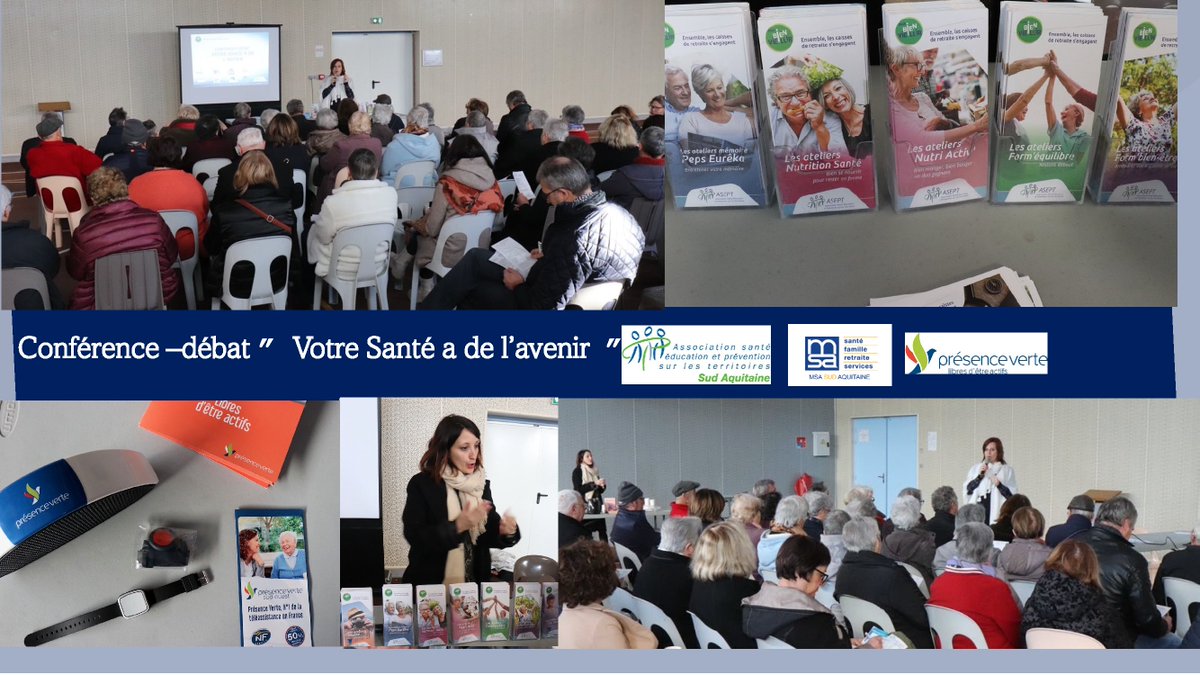 msasudaquitaine's tweet photo. Vendredi 3 février à Cescau (64), la conférence animée par l'#AseptSudAquitaine  "Votre santé a de l'avenir" a réuni un public nombreux et captif. Echanges,  présentation des ateliers #Asept et #PrésenceVerte Sud-Ouest, l'initiative portée par les élus #MSASudAquitaine a séduit. https://t.co/RaA55tAfub
