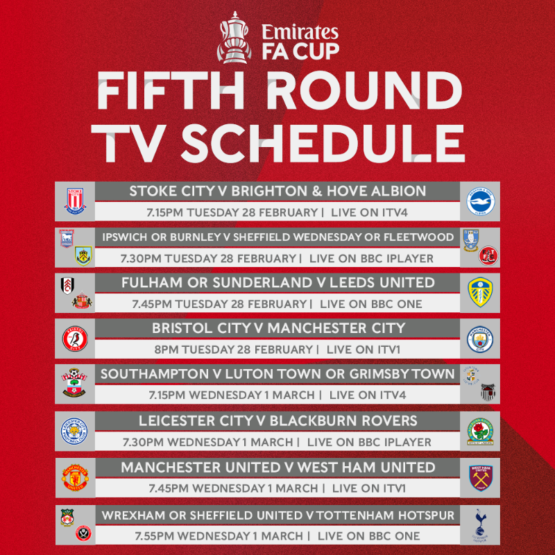 Fa cup clearance televised games