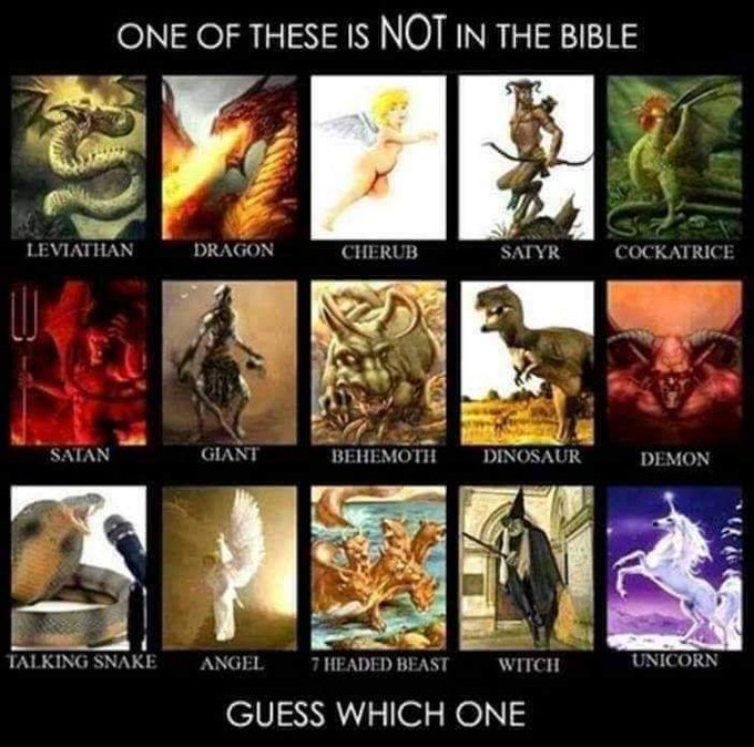 QUIZ SORPRESA:
Solo uno de estos NO aparece en la Biblia.
¿Saben cuál es?
Hagan equipos.