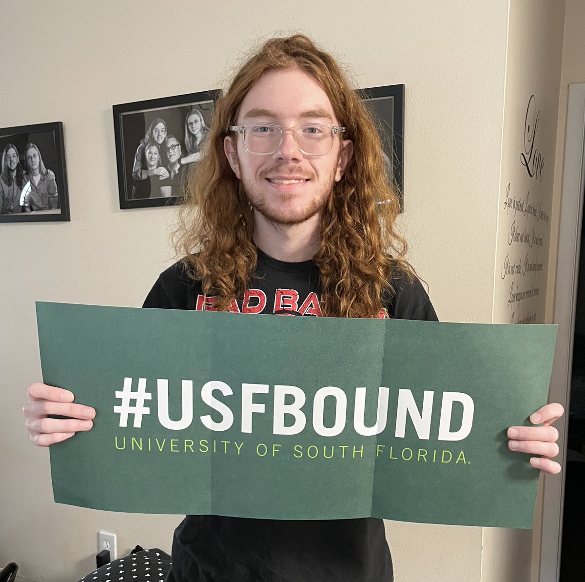 DavidBrodosi's tweet photo. So proud of my son! He worked hard to make this happen. AP courses and college courses while in high school. #gobulls #usfbound #usf #usfengineering #usfsp https://t.co/SifJgygcvK