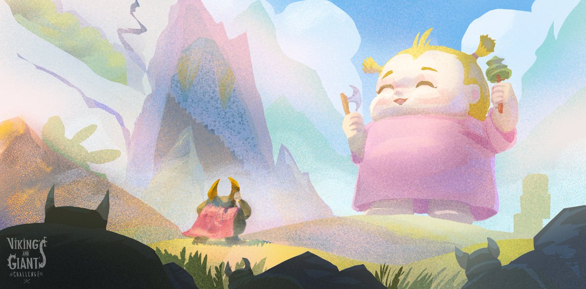 feirin_'s tweet photo. Smiling, Soft, Fat. Prompt 1 for the Vikings and Giants Challenge
#febking #vikingsandgiants #valhallaforartists #valhalla_for_artist #illustration https://t.co/TqS83aQq3S