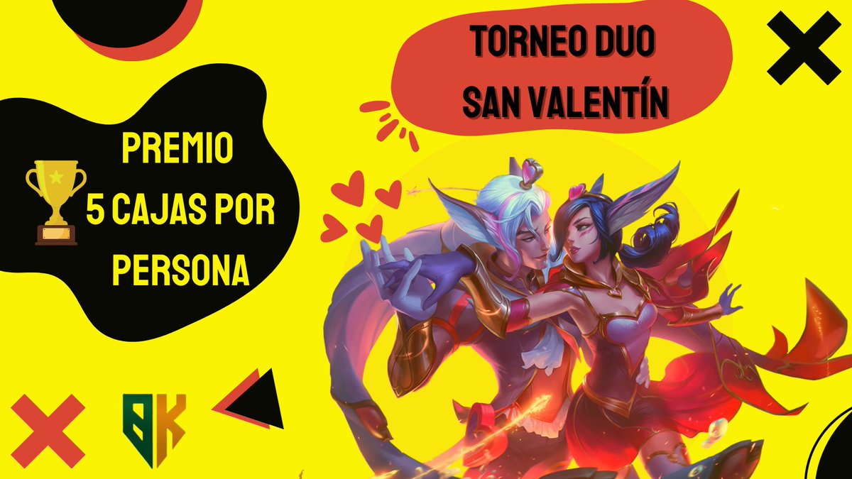 ¿Tienes pareja y/o compañero con el que os hartáis a flamear? Este San Valentín <a href="/BigKappa_/">Big Kappa</a> y nosotros os ofrecemos participar en un torneo de 2v2 ¡Y con premio!

Más información en nuestro Instagram <a href="/outxplay/">Out X Play</a> 

---

#LeagueOfLegends